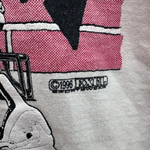 Vintage Brigham Young University T Shirt Mens XL Cream BYU Cougars 90s - Picture 3 of 7